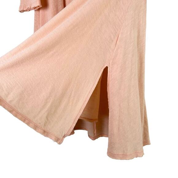 Free People We The Free Scoop Neck‎ Oversized Tunic Top Short Sleeve Pink, Small - Picture 7 of 11